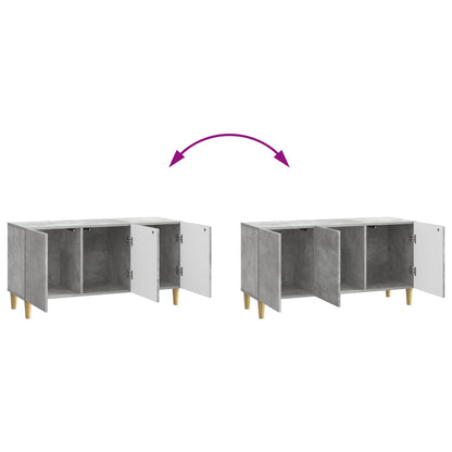 TV-skap Betonggrå 99 x 34,5 x 50 cm Konstruert tre