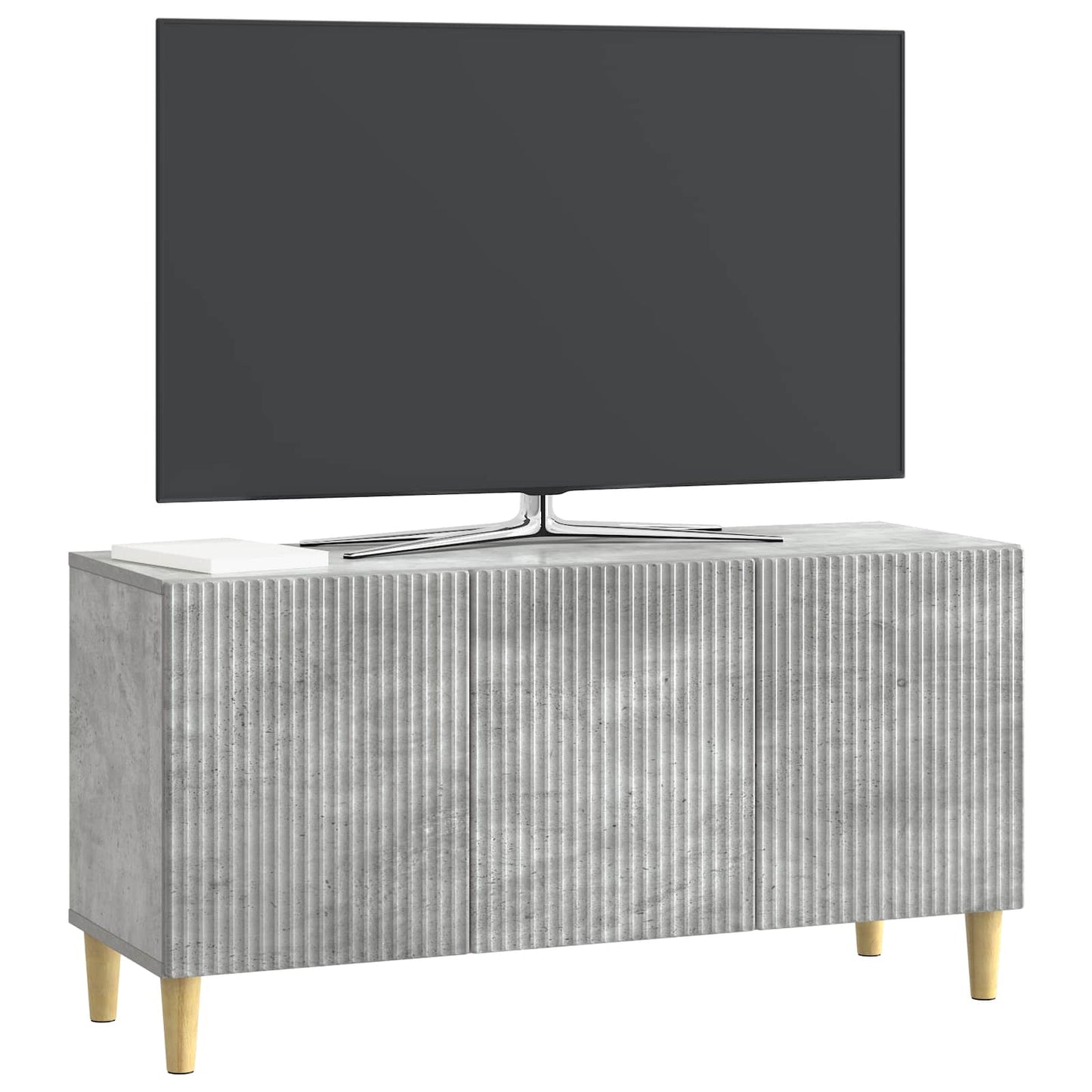TV-skap Betonggrå 99 x 34,5 x 50 cm Konstruert tre