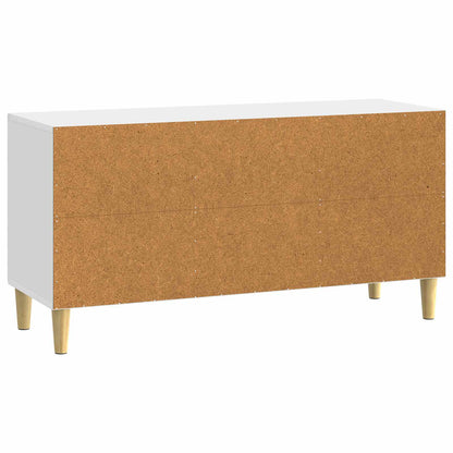 TV-skap Høgglans hvit 99 x 34,5 x 50 cm Konstruert tre