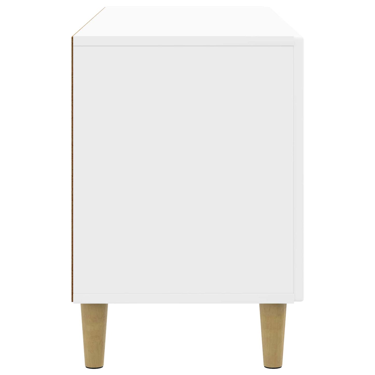 TV-skap Høgglans hvit 99 x 34,5 x 50 cm Konstruert tre