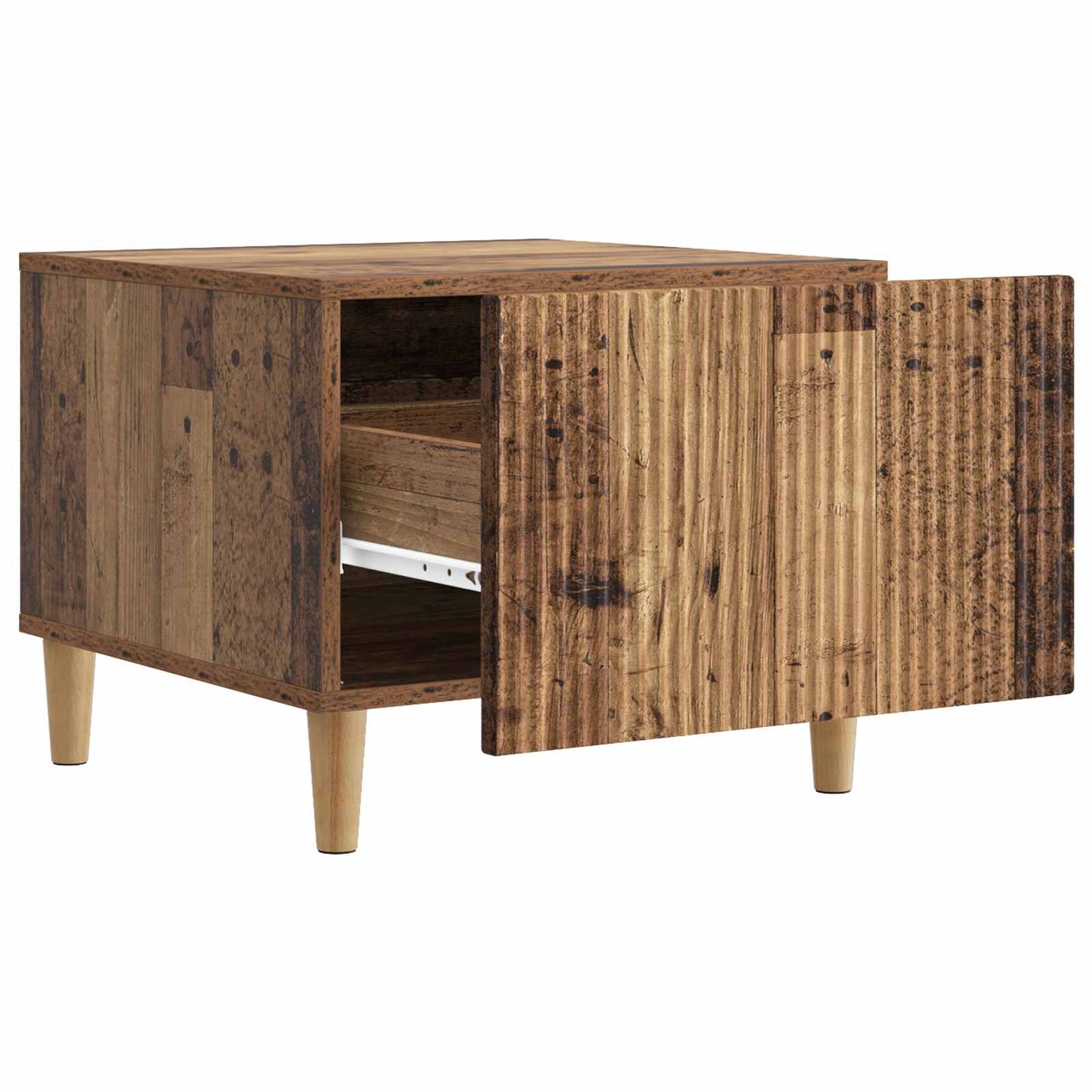 Kaffebord med skuff Gammelt tre 49 x 50 x 40 cm Konstruert tre