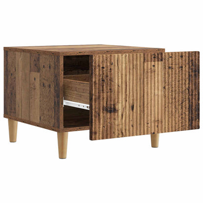 Kaffebord med skuff Gammelt tre 49 x 50 x 40 cm Konstruert tre