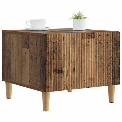 Kaffebord med skuff Gammelt tre 49 x 50 x 40 cm Konstruert tre