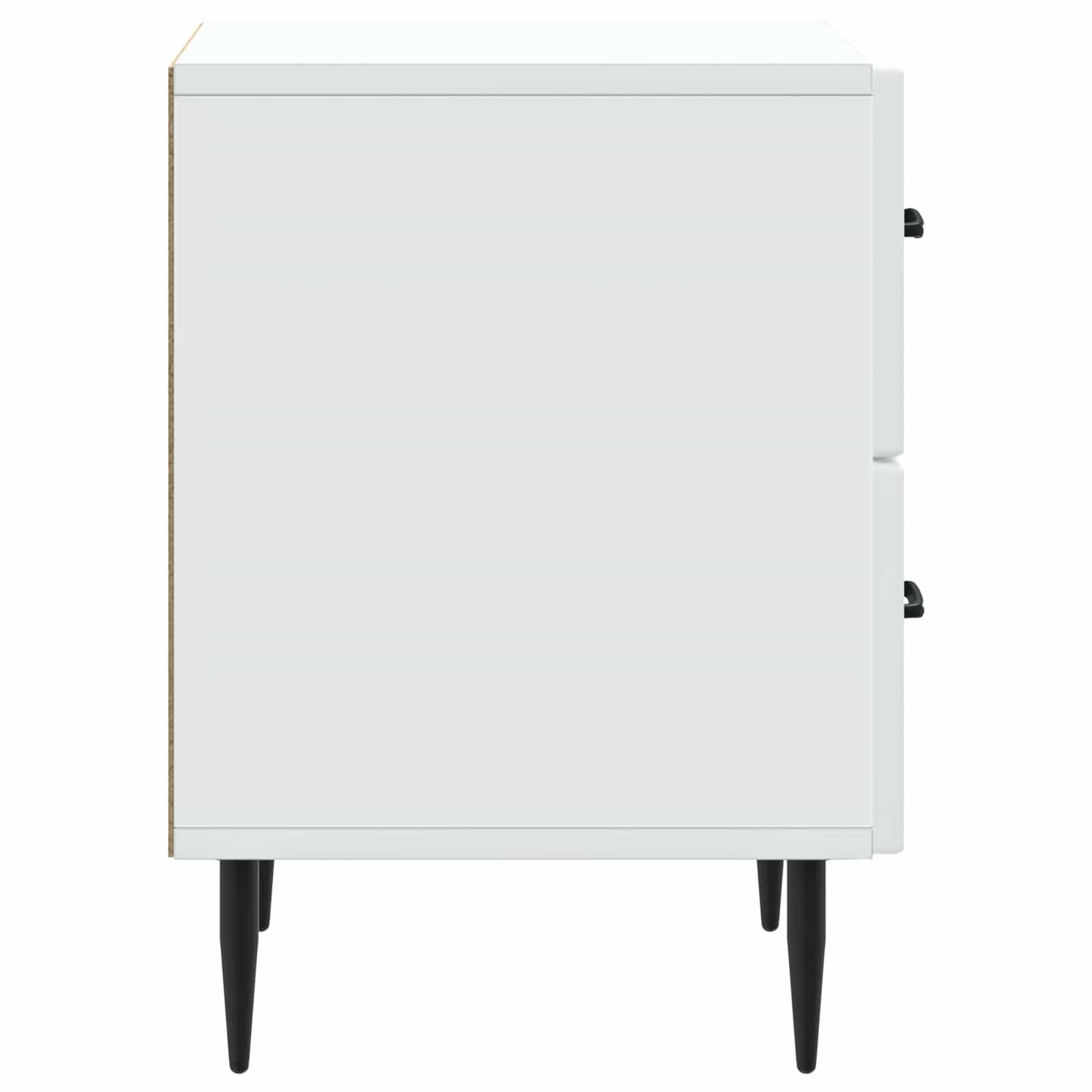 Nattbordskap 2 pcs Hvit 43 x 34,5 x 47,5 cm Konstruert tre