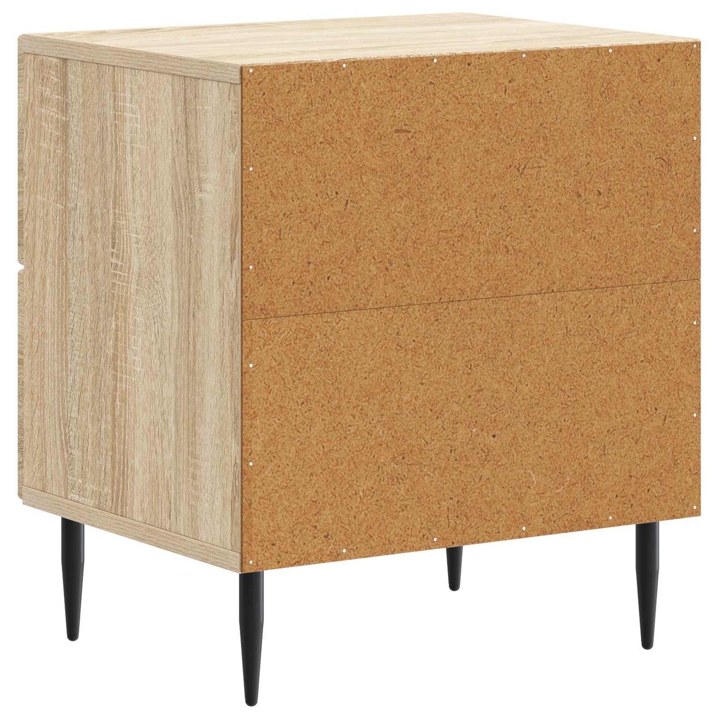 Nattbordskap med skuff 2 pcs Sonoma eik 43 x 34,5 x 47,5 cm