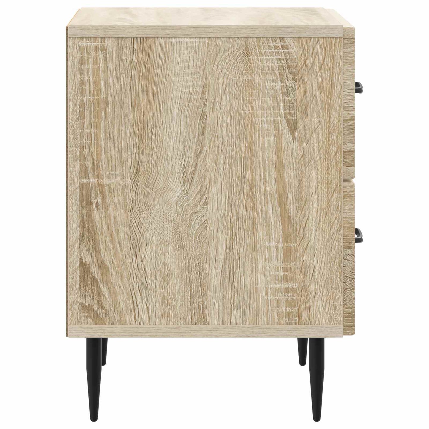 Nattbordskap med skuff 2 pcs Sonoma eik 43 x 34,5 x 47,5 cm