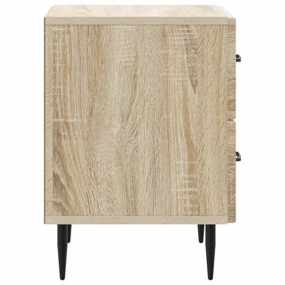 Nattbordskap med skuff 2 pcs Sonoma eik 43 x 34,5 x 47,5 cm