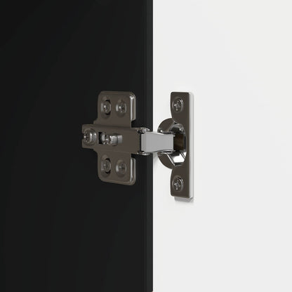 Serviesskap Svart 33 x 34,5 x 89,5 cm Konstruert tre