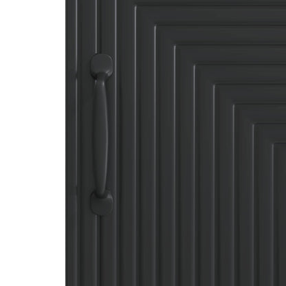 Serviesskap Svart 33 x 34,5 x 89,5 cm Konstruert tre