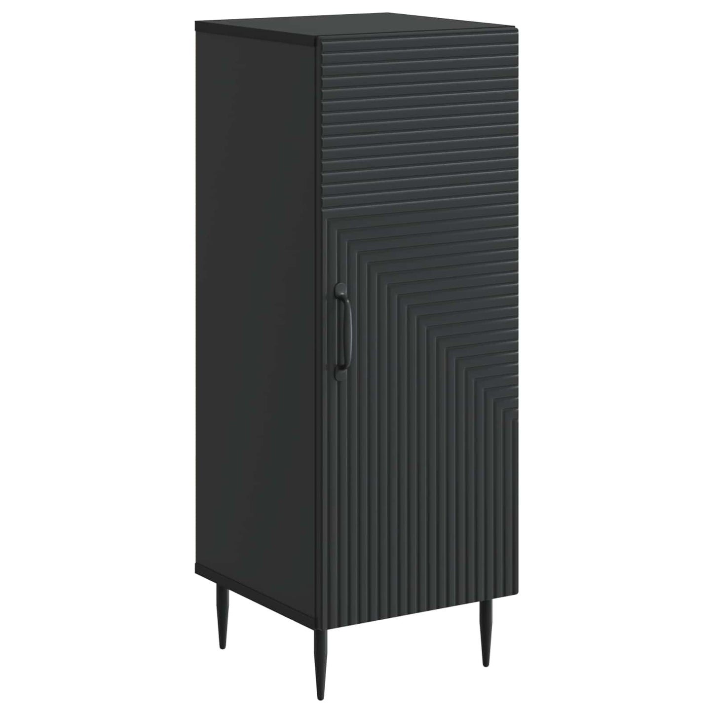 Serviesskap Svart 33 x 34,5 x 89,5 cm Konstruert tre