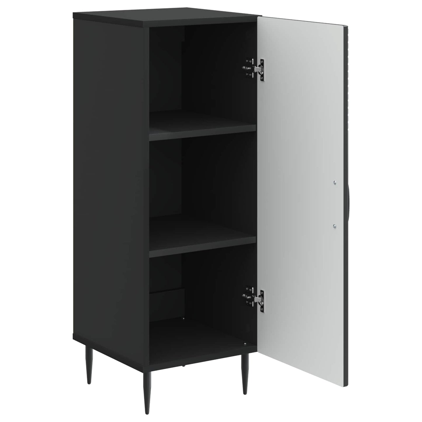 Serviesskap Svart 33 x 34,5 x 89,5 cm Konstruert tre