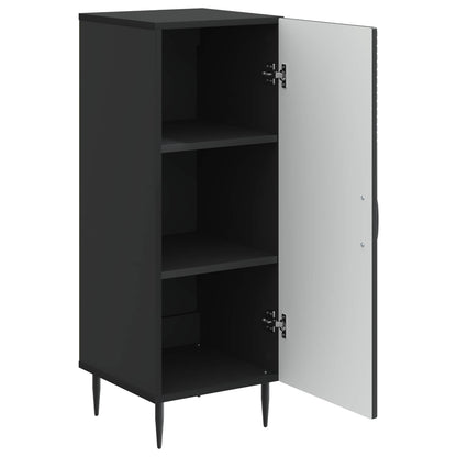 Serviesskap Svart 33 x 34,5 x 89,5 cm Konstruert tre