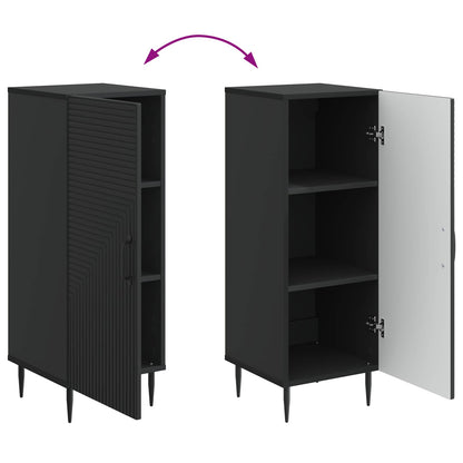 Serviesskap Svart 33 x 34,5 x 89,5 cm Konstruert tre