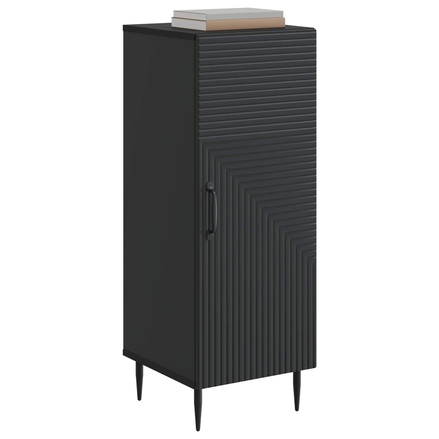 Serviesskap Svart 33 x 34,5 x 89,5 cm Konstruert tre