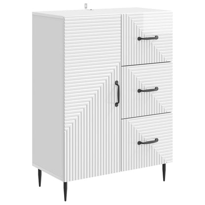 Serviesskap Høgglans hvit 66 x 34,5 x 89,5 cm Konstruert tre