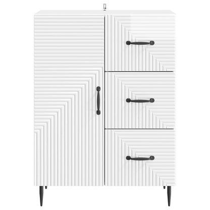 Serviesskap Høgglans hvit 66 x 34,5 x 89,5 cm Konstruert tre