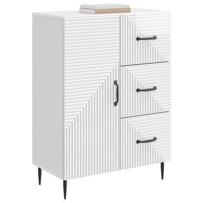 Serviesskap Høgglans hvit 66 x 34,5 x 89,5 cm Konstruert tre