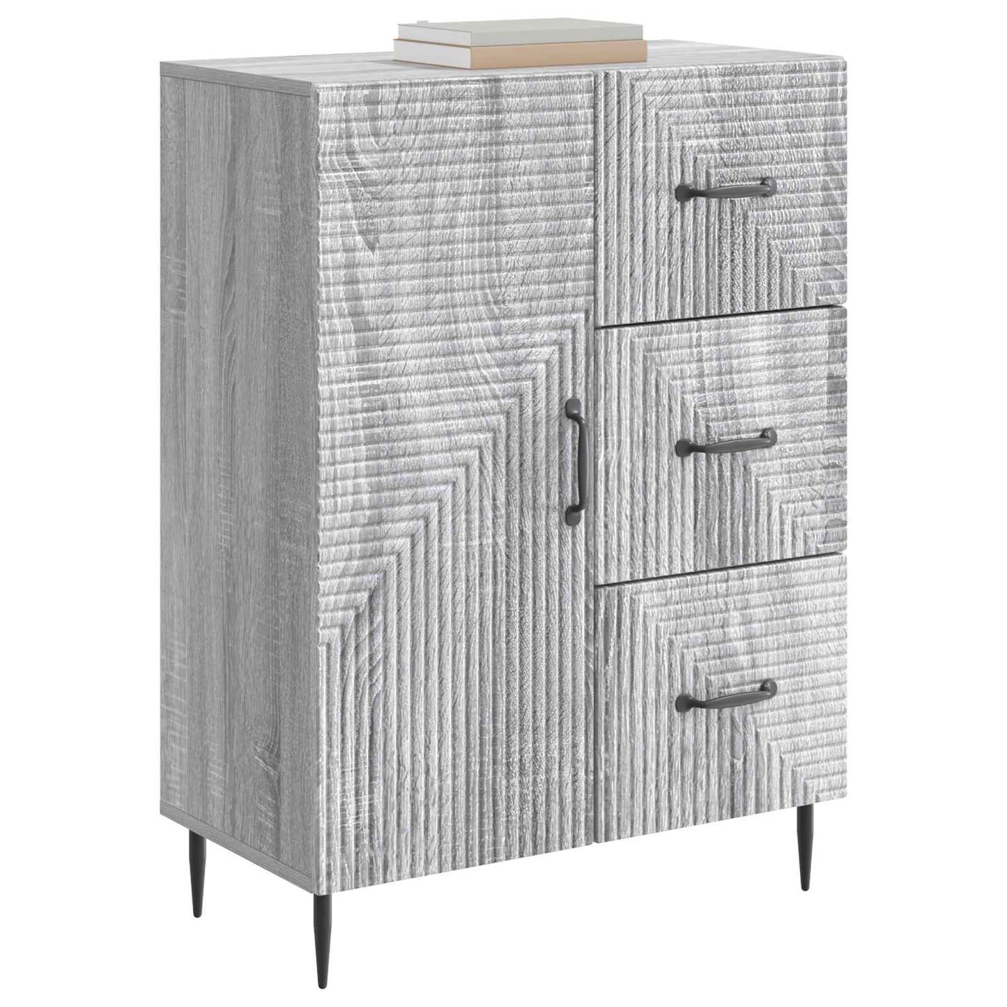 Serviesskap Grå sonoma 66 x 34,5 x 89,5 cm Konstruert tre