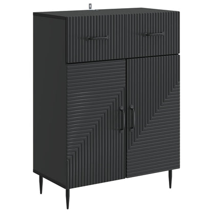 Serviesskap med skuff Svart 66 x 34,5 x 89,5 cm Konstruert tre