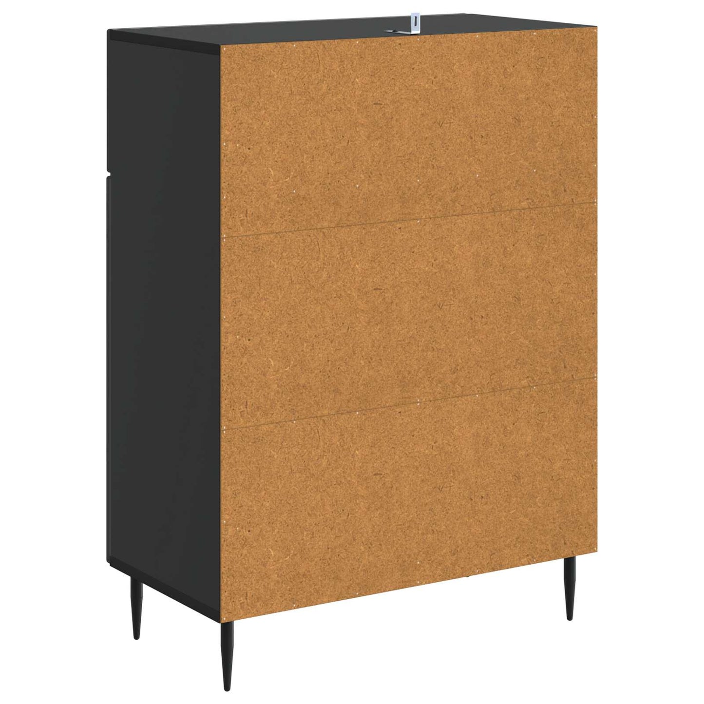 Serviesskap med skuff Svart 66 x 34,5 x 89,5 cm Konstruert tre