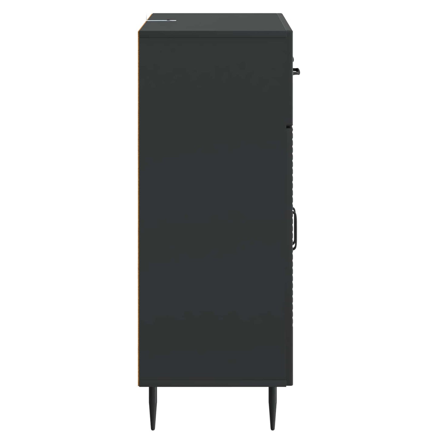 Serviesskap med skuff Svart 66 x 34,5 x 89,5 cm Konstruert tre