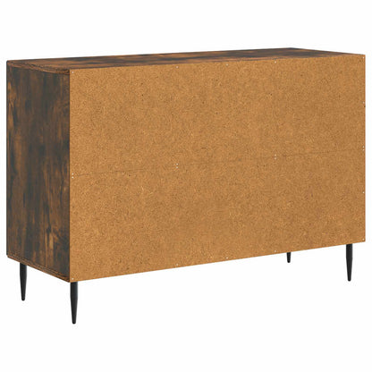 Serviesskap med skuff Røkt Eik 89 x 34,5 x 60 cm Konstruert tre