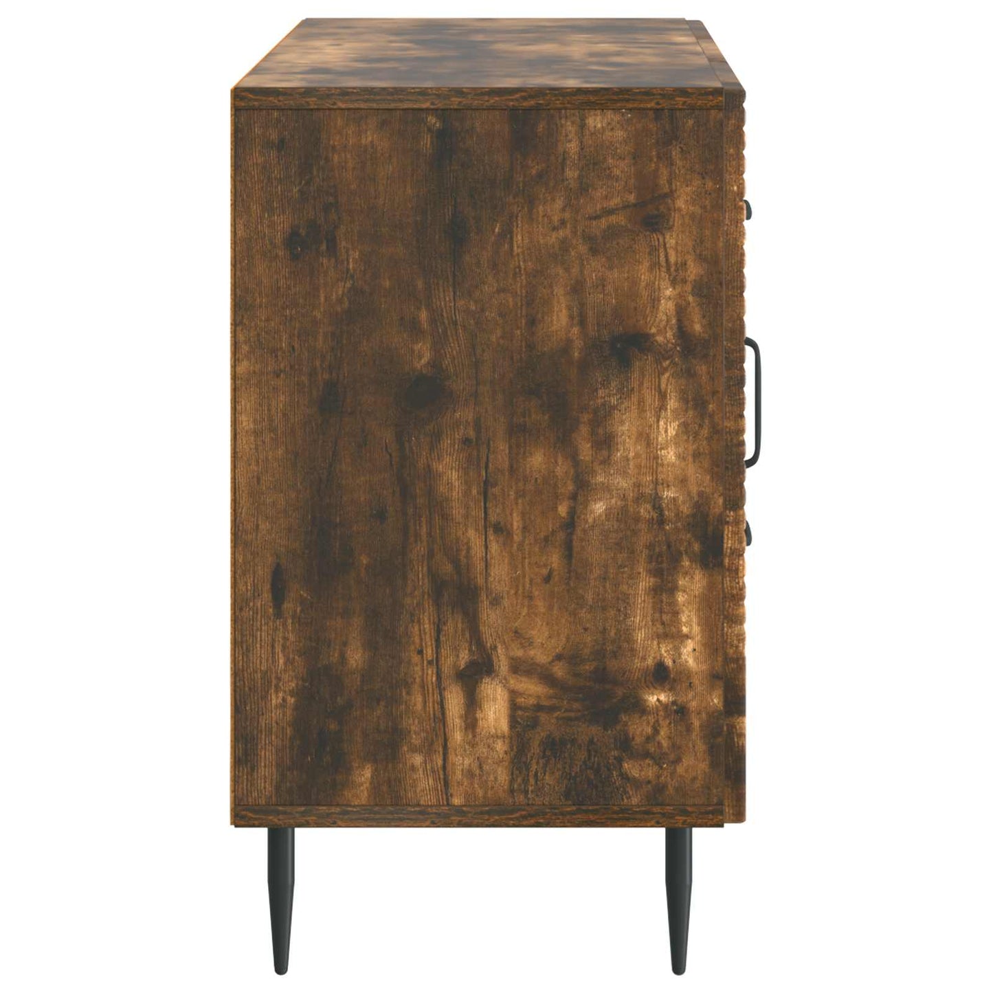 Serviesskap med skuff Røkt Eik 89 x 34,5 x 60 cm Konstruert tre