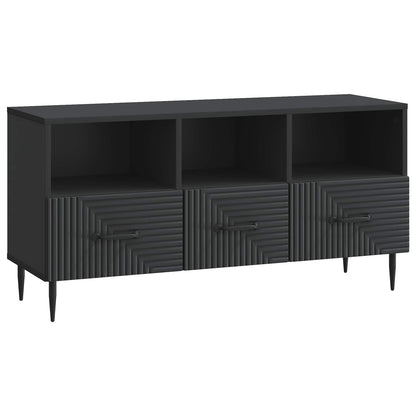 TV-skap med skuff Svart 102 x 34,5 x 50 cm Konstruert tre