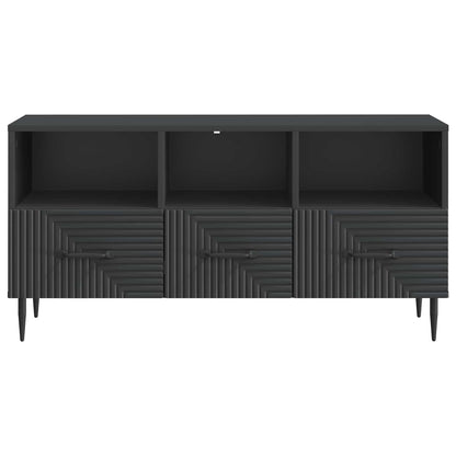 TV-skap med skuff Svart 102 x 34,5 x 50 cm Konstruert tre