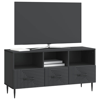TV-skap med skuff Svart 102 x 34,5 x 50 cm Konstruert tre
