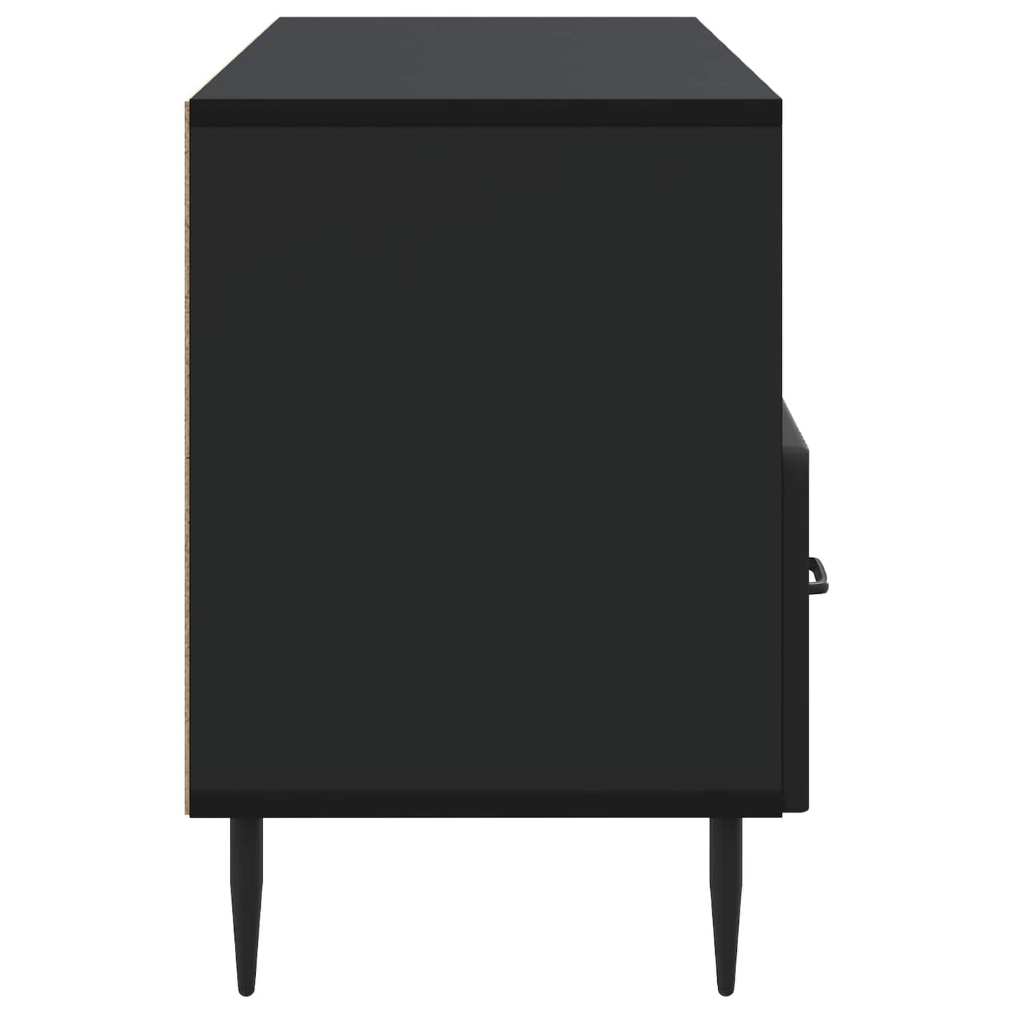 TV-skap med skuff Svart 102 x 34,5 x 50 cm Konstruert tre