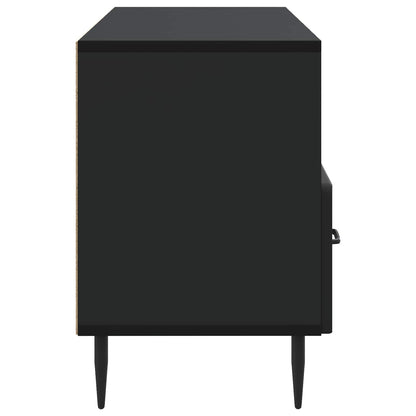 TV-skap med skuff Svart 102 x 34,5 x 50 cm Konstruert tre