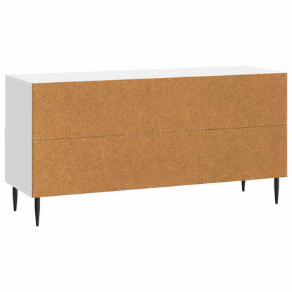 TV-skap Høgglans hvit 102 x 34,5 x 50 cm Konstruert tre