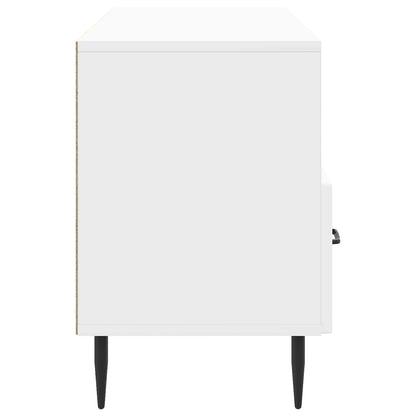 TV-skap Høgglans hvit 102 x 34,5 x 50 cm Konstruert tre