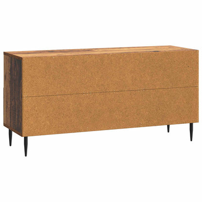 TV-skap med skuff Gammelt tre 102 x 34,5 x 50 cm Konstruert tre