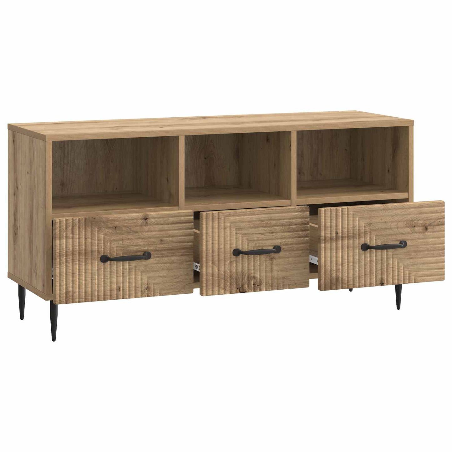 TV-skap med skuff Artisan eik 102 x 34,5 x 50 cm Konstruert tre