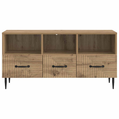 TV-skap med skuff Artisan eik 102 x 34,5 x 50 cm Konstruert tre