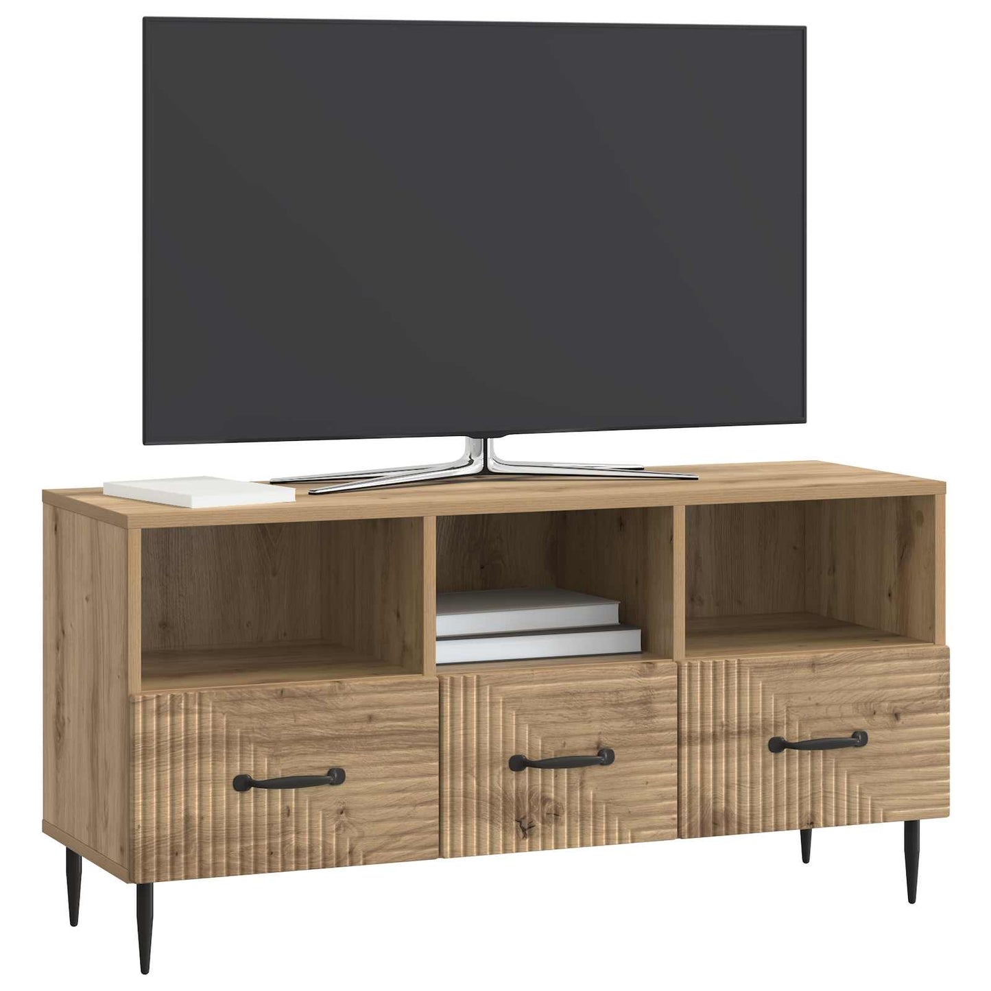 TV-skap med skuff Artisan eik 102 x 34,5 x 50 cm Konstruert tre