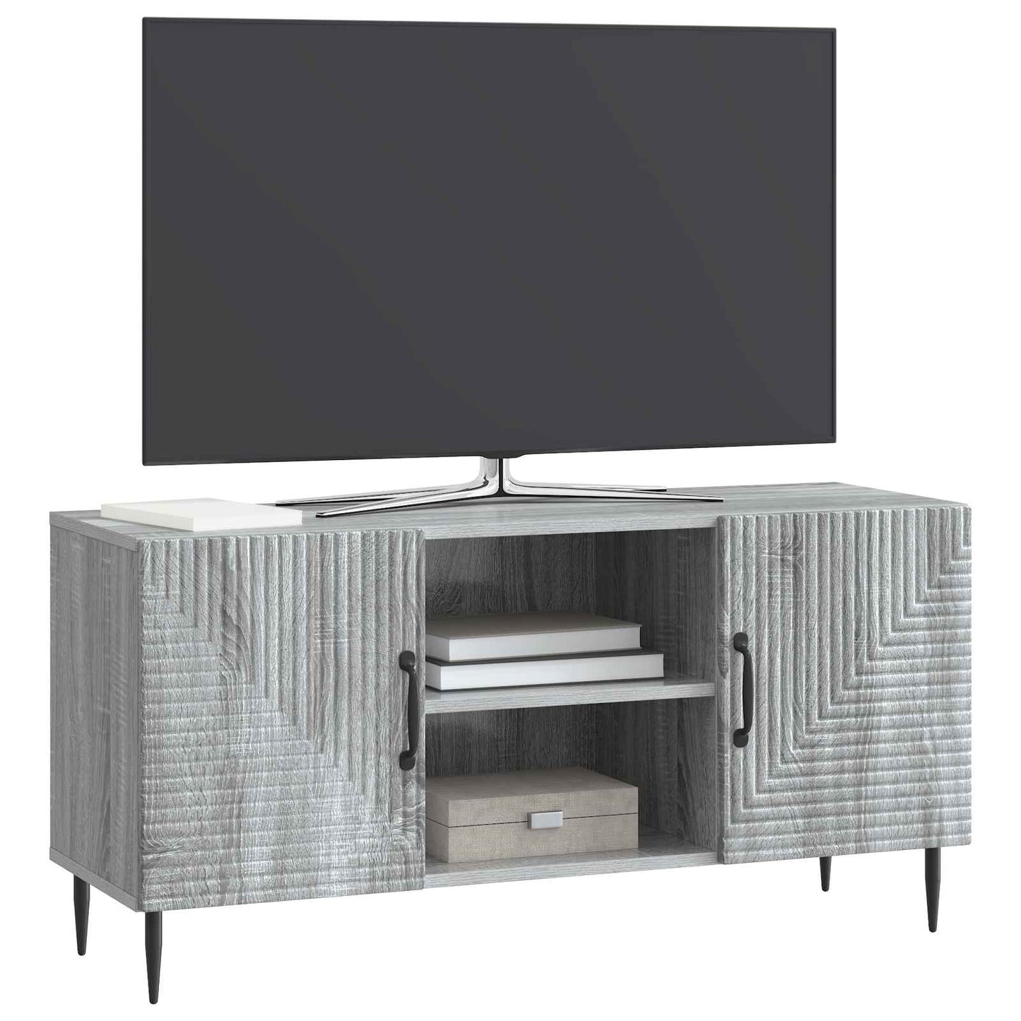 TV-skap Grå sonoma 102 x 34,5 x 50 cm Konstruert tre