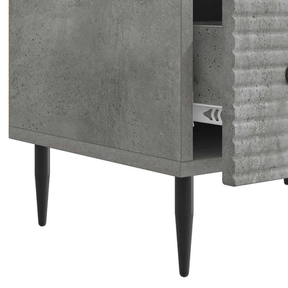 TV-skap med skuff Betonggrå 147 x 34,5 x 30 cm Konstruert tre