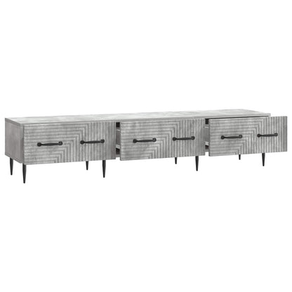TV-skap med skuff Betonggrå 147 x 34,5 x 30 cm Konstruert tre