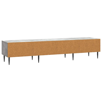 TV-skap med skuff Betonggrå 147 x 34,5 x 30 cm Konstruert tre
