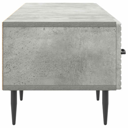 TV-skap med skuff Betonggrå 147 x 34,5 x 30 cm Konstruert tre