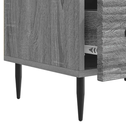 TV-skap med skuff Grå sonoma 147 x 34,5 x 30 cm Konstruert tre