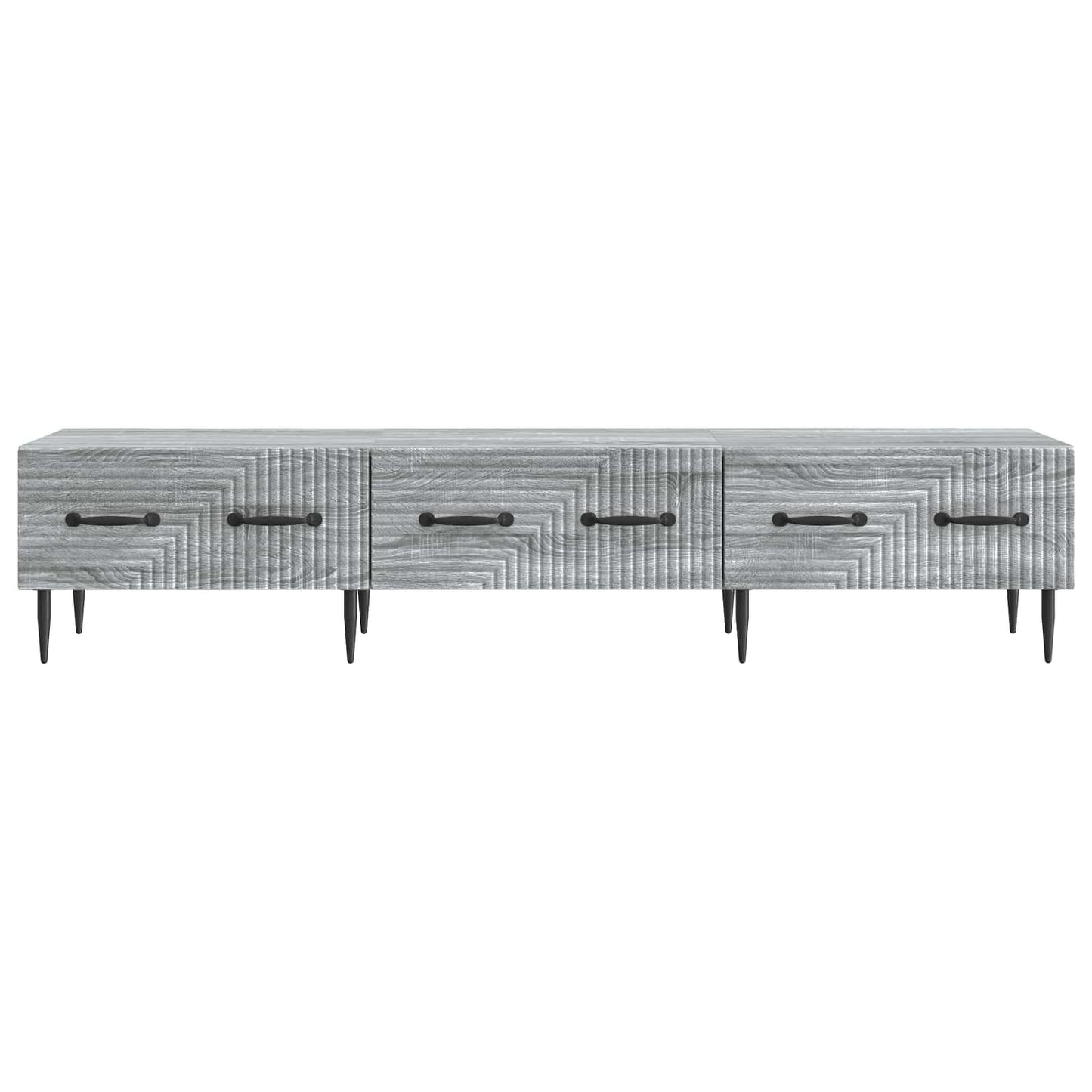 TV-skap med skuff Grå sonoma 147 x 34,5 x 30 cm Konstruert tre