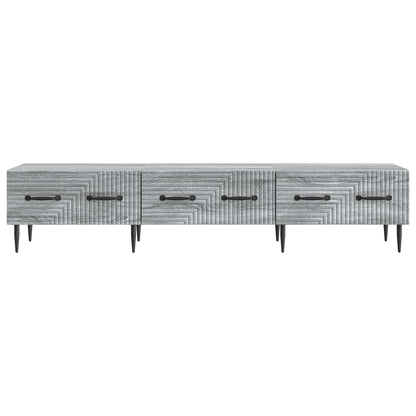 TV-skap med skuff Grå sonoma 147 x 34,5 x 30 cm Konstruert tre