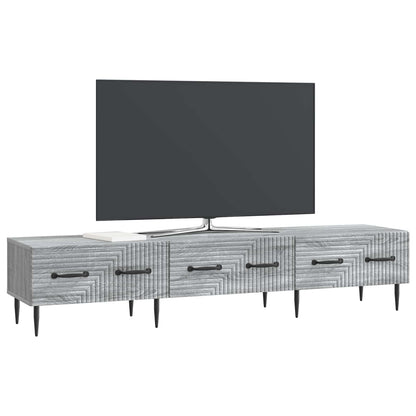 TV-skap med skuff Grå sonoma 147 x 34,5 x 30 cm Konstruert tre