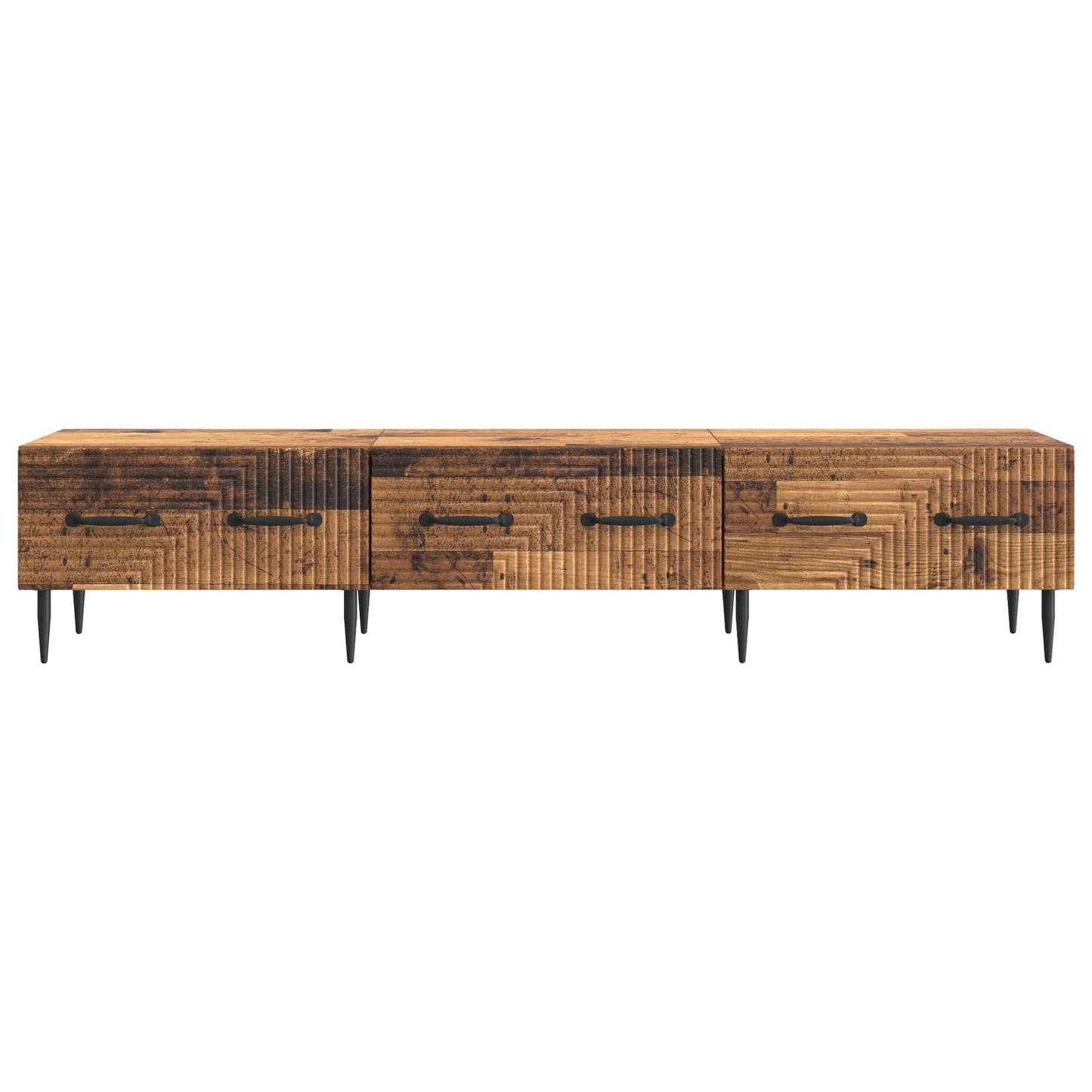TV-skap med skuff Gammelt tre 147 x 34,5 x 30 cm Konstruert tre