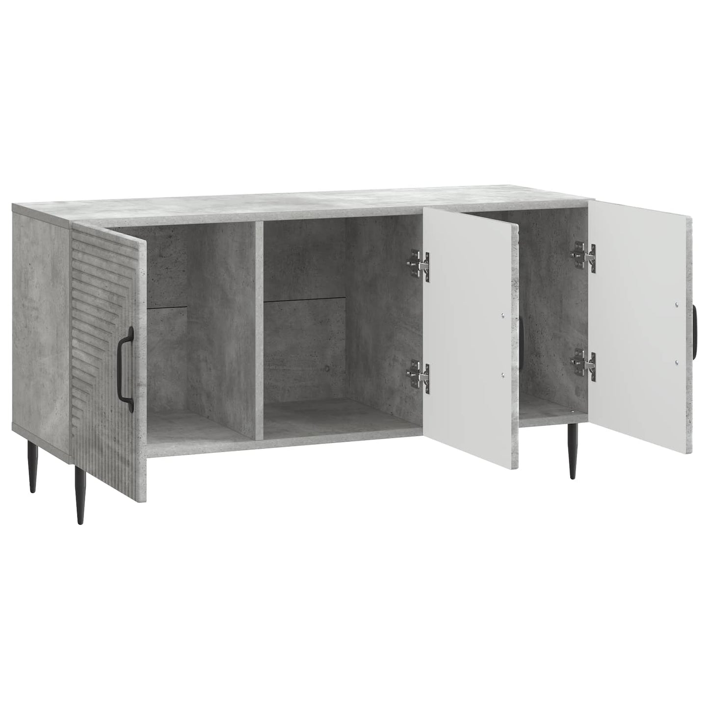 TV-skap Betonggrå 99 x 34,5 x 50 cm Konstruert tre