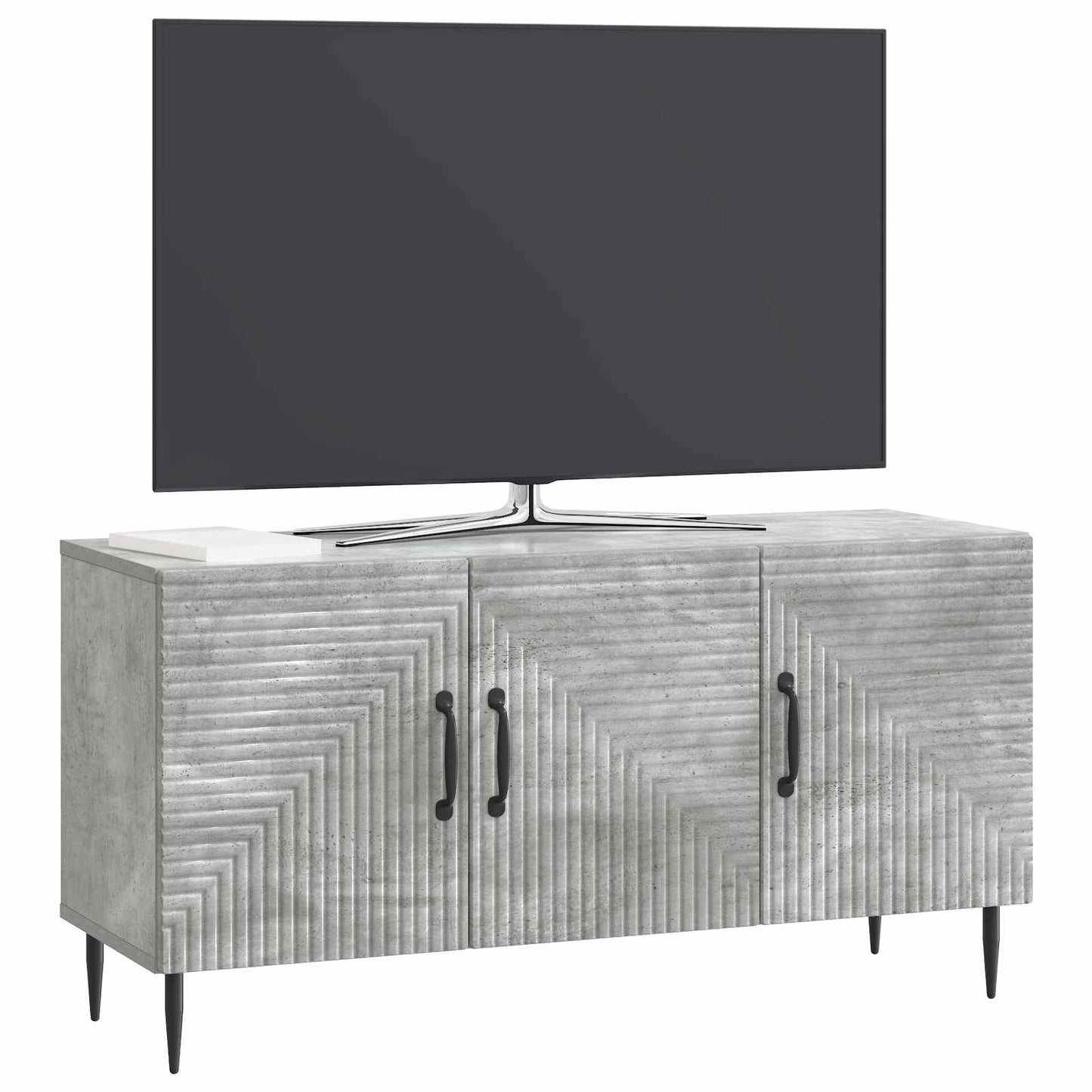 TV-skap Betonggrå 99 x 34,5 x 50 cm Konstruert tre